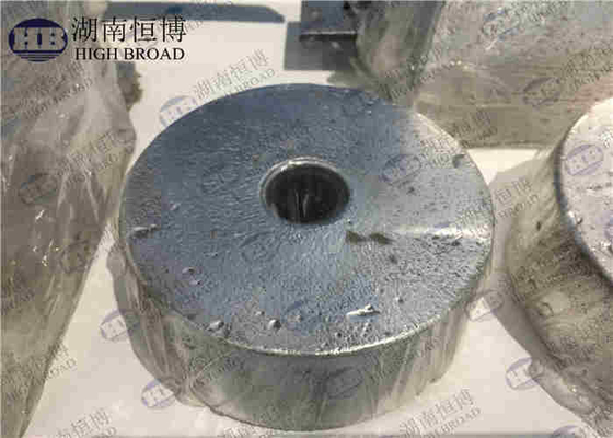 Yeraltı boru hatları için magnezyum kondansör anodları AZ63 HP 22 Lb 44 Lb