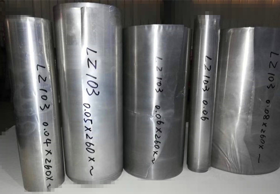 LZ103 Magnezyum Alaşımlı Levha, Magnezyum Esaslı Alaşımlı 0.05 Mm 0.06 Mm 0.08 Mm