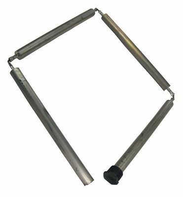 19mm Alüminyum Alaşımlı Kompakt Anot Çubuğu 3/4 NPT 450mm Kompakt Kondenserler İçin Yer Tasarruflu Tasarım