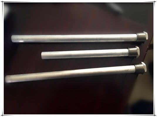 21 mm Çinko Alaşımı Zn-Al-Cd Kurban Anod Çubuğu Su Isıtıcısı Kokusu Kontrolü için 600 mm