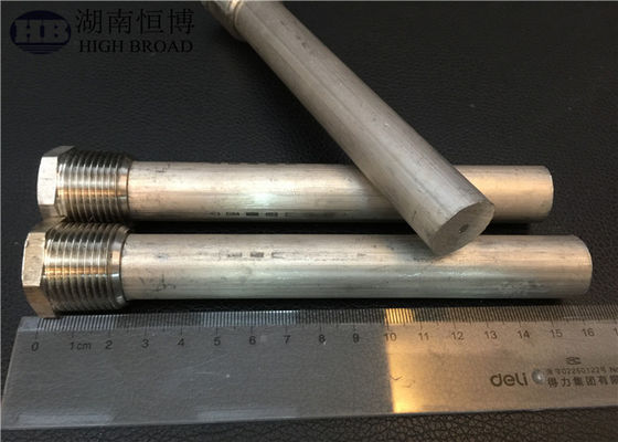 22 mm Çinko Alaşımı Kombü Anod Çubuğu 3/4 NPT 750 mm Diyelektrik Meme Kokusu Kontrolü Konut Su Isıtması için