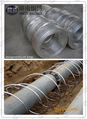 Yeraltı için bant Magnezyum Anotlar Yeraltı Boru Tüpleri Çelik Borular Tanklar