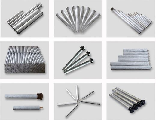 21mm Alüminyum Alaşımlı 3 Parçalı Anot Çubuğu 1000mm Cıvatalı Tasarım Ticari Kazanlar İçin