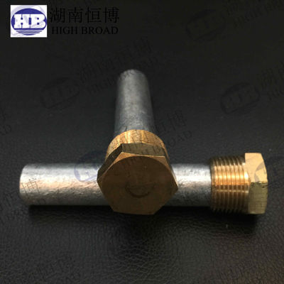 16 mm Magnezyum AZ31 Mini Anod Çubuk M8 Fil 250 mm Küçük Kazanlar için Kompakt Koruma