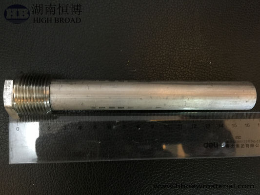 22 mm Çinko Alaşımı Kombü Anod Çubuğu 3/4 NPT 750 mm Diyelektrik Meme Kokusu Kontrolü Konut Su Isıtması için