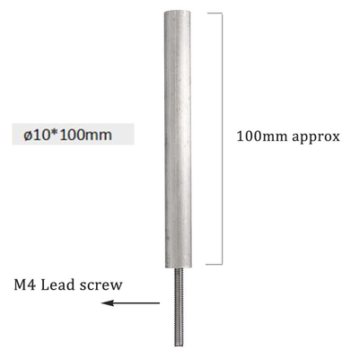 Su ısıtıcısı Magnezyum Anod Çubukları Az63 Su ısıtıcıları için