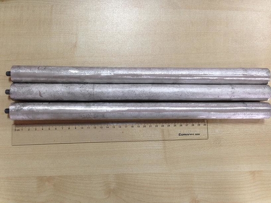 26 mm çapı 1 inç Magnezyum Anod Çubukları Çelik Tankların Korozyondan Korunması için az31 az63 sınıfları