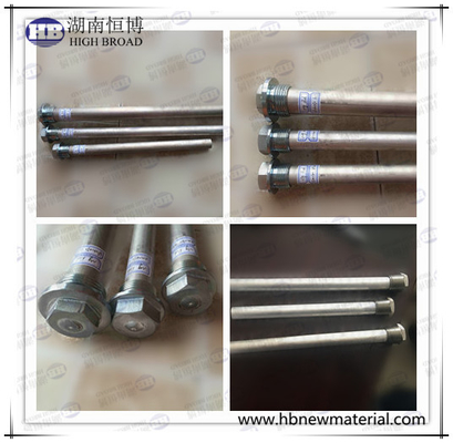Yüksek Çarpışma Direnci Çubuk Anotları Pürüzsüz yüzey finişi ile Magnezyum Alüminyum Çinko Alaşımları