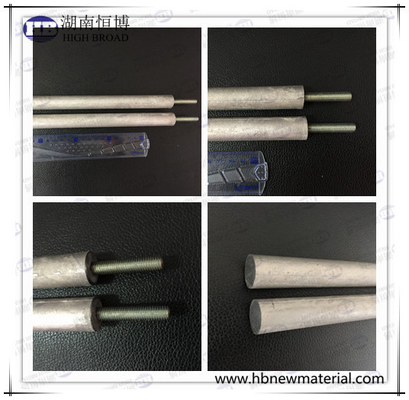 Yüksek Çarpışma Direnci Çubuk Anotları Pürüzsüz yüzey finişi ile Magnezyum Alüminyum Çinko Alaşımları
