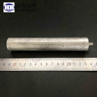 Özel Magnezyum Anod Çubukları 100/200/500 mm uzunluklarda iyi şekillendirilebilirlik ve pürüzsüz yüzey
