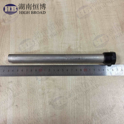 Güneş enerjili su ısıtıcısı koruması için 22mm Çap 900mm Uzunluk Magnezyum Anot Çubuğu, 3/4" NPT Dişli