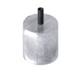 Yüksek Saflık AZ63 Magnezyum Kurban Anod Çubuğu 44 Inç 3/4 NPT Katodik Koruma Deniz Su Tankı