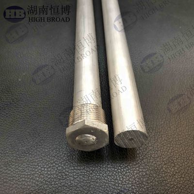 Esnek Segmented Yüksek Saflıklı Magnezyum Anod Çubuğu 36 Inch 0.9 Inch Diameter Steel Core Threaded for Deep Well Tanks