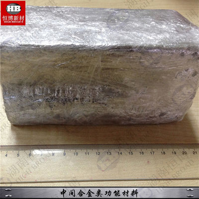 Havacılık derecesi Magnesium Lithium Master Alloy MgLi10 Ingot for Grain Refiners and Modifiers