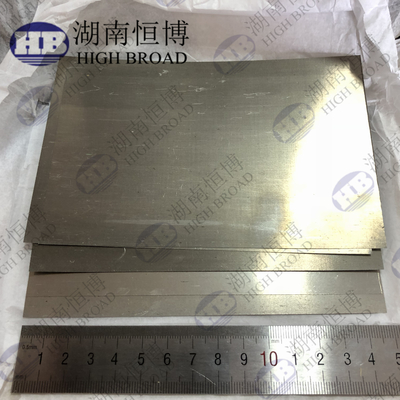 Magnezyum Metal Folyo Magnezyum Alaşımlı Levha Boyutu 0.1 X 100 X 150 Mm / Pc