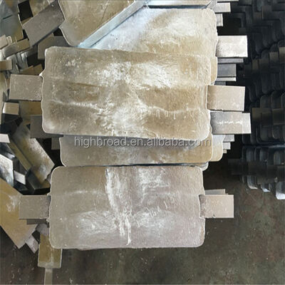 Sea Chest Aluminum Sacrificial Anode Plate Rectangular 350x250x40mm 9.5kg Al-Zn-In Alloy 4-Bolt Mount Marine Intake