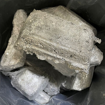 Alüminyum Tungsten AlW20 Alaşım Külçe %20 W İçeriği ile Tane İnceltme İçin