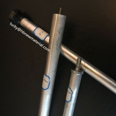 AZ63B Magnezyum Kurban Anot Çubuk 44 İnç 3/4 NPT, PTFE Bantlı Tutukluk Önleyici Bileşik Su Isıtıcı Kiti