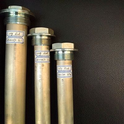 25mm Alüminyum Alaşım Ağır Güçlü Anot Çubuk 1 NPT 1200mm Endüstriyel Kazan için Büyük Ölçekli Koruma