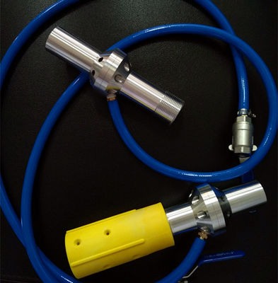 HRA 93+ Sertliği ve Ergonomik Yakalama özelliği ile Değiştirilebilir B4C Nozzle Core ile Kum püskürtme tabancası montajı