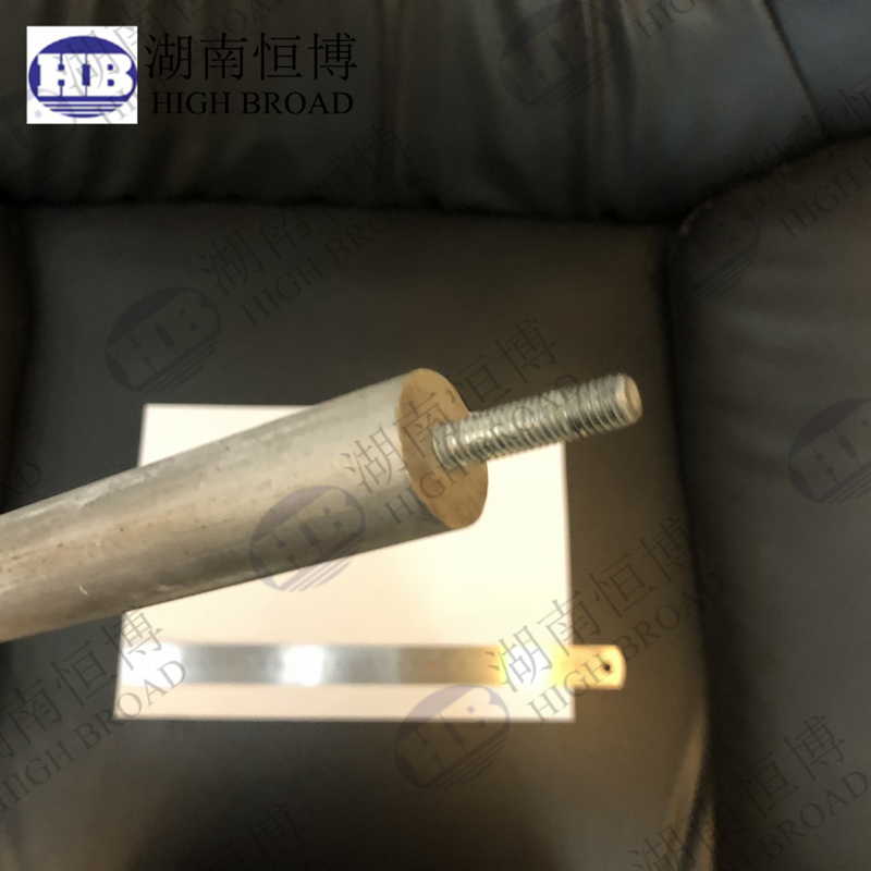 cAST AZ31 Sıcak Su Isıtması için Magnezyum Anot Çubukları M6 20x250 AZ31B Mg Çubukları
