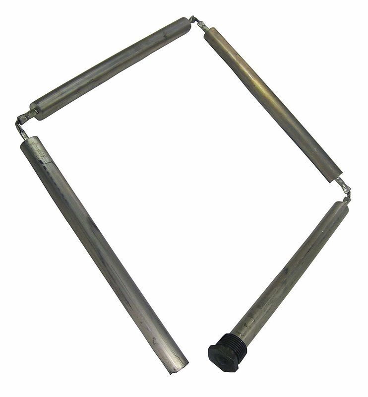 19mm Alüminyum Alaşımlı Kompakt Anot Çubuğu 3/4 NPT 450mm Kompakt Kondenserler İçin Yer Tasarruflu Tasarım