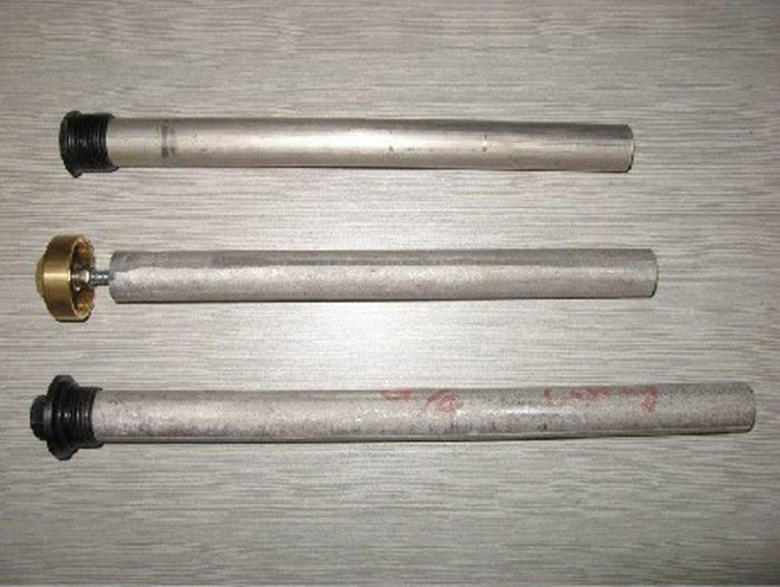 21mm Alüminyum Alaşımlı 3 Parçalı Anot Çubuğu 1000mm Cıvatalı Tasarım Ticari Kazanlar İçin