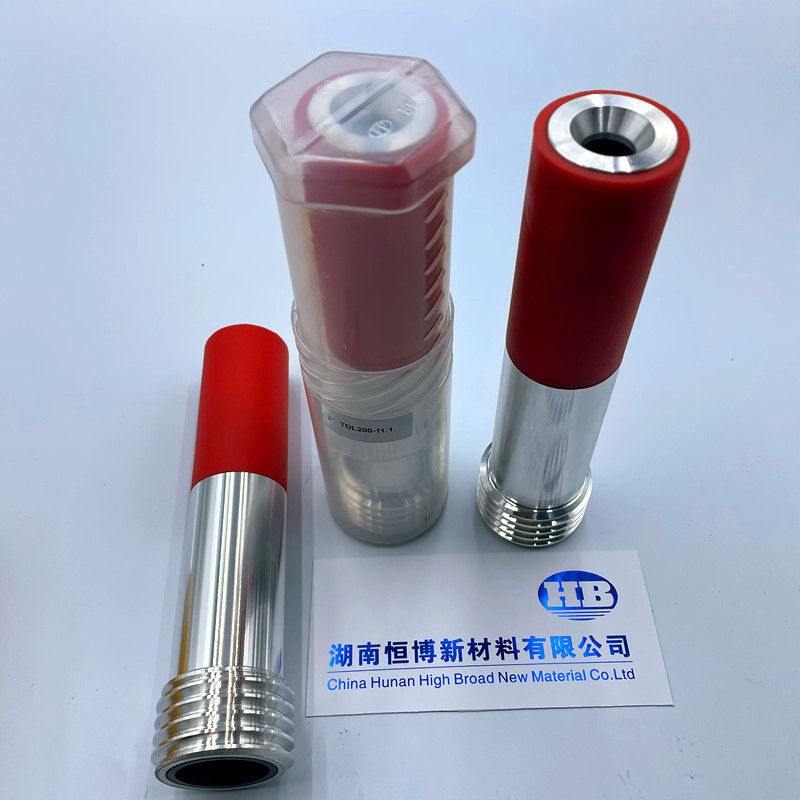 Acid Resistant Metal-Free Boron Carbide Sandblast Nozzle with Long Venturi 45x8mm for Ceramic Surface Treatment
