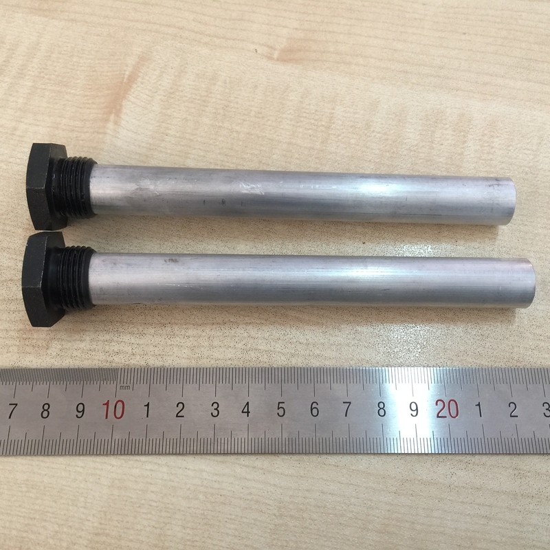 Ticari Güneş Su Isıtıcısı Magnezyum Anod Çubukları Korozyona Direnci NPT vida Tipi