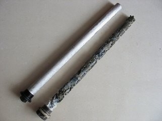 AZ31 AZ63 Magnezyum Alaşım Su Isıtma Anod Çubukları Galvanizli Çelik Kapaklar NPT BSPT 3/4 &quot;