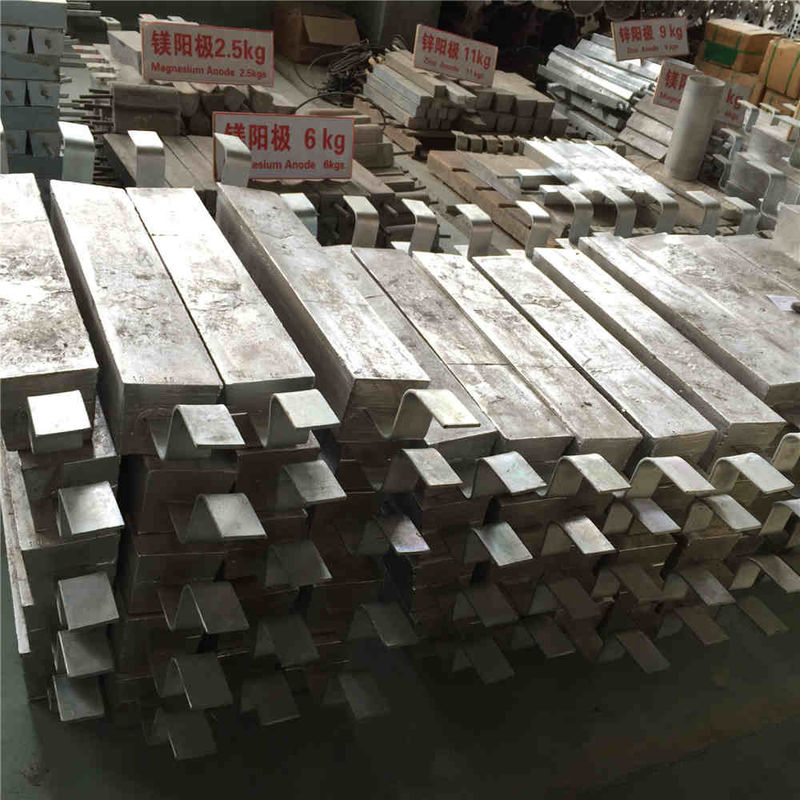Heat Exchanger Aluminum Sacrificial Anode Pencil Type M16 Thread 350mm 1.2kg Al-Zn-In Alloy Corrosion Guard