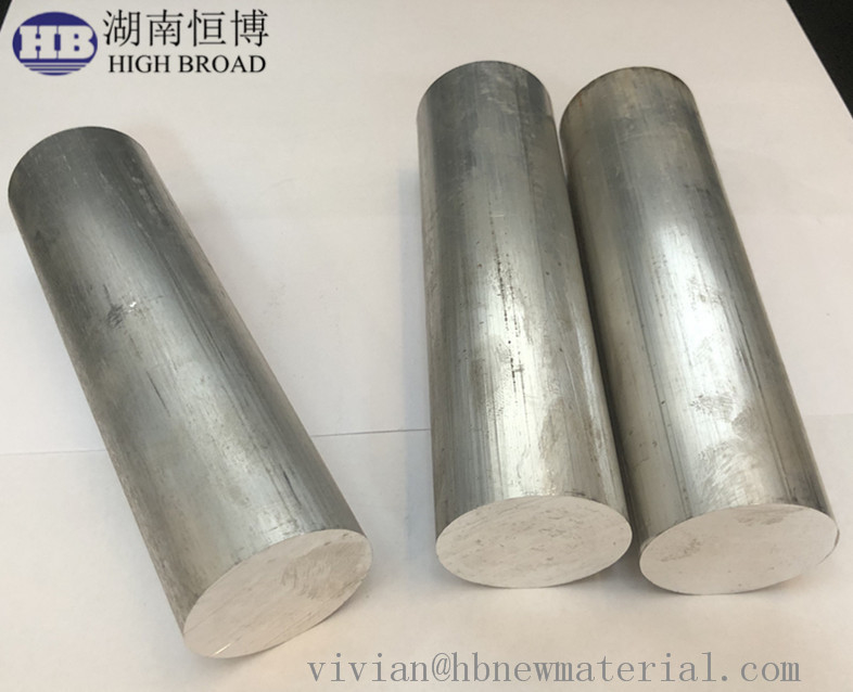 Özel Magnezyum Anod Çubukları 100/200/500 mm uzunluklarda iyi şekillendirilebilirlik ve pürüzsüz yüzey