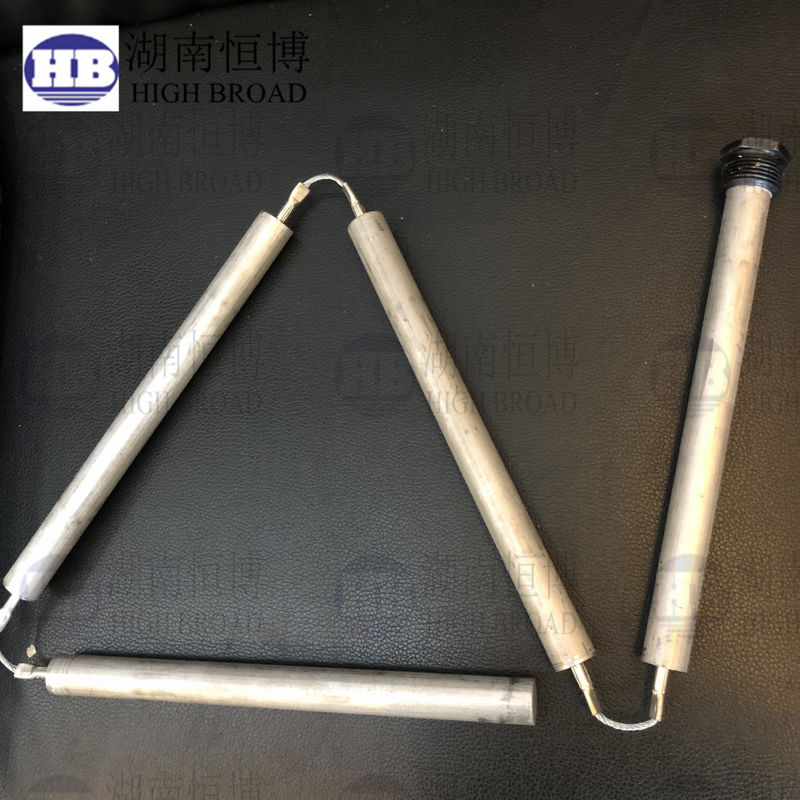 Çift Paket 3/4 Inç NPT Magnezyum Su Isıtması Anot Çubuğu 38 Inç Çifte Değiştirme Set
