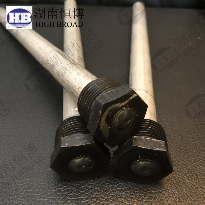 Genişletilmiş Hayat 0.84 Inch Magnezyum Su Isıtıcı Anod Çubuğu 48 Inch Büyük Kapasiteli Ticari Konut Tankları için