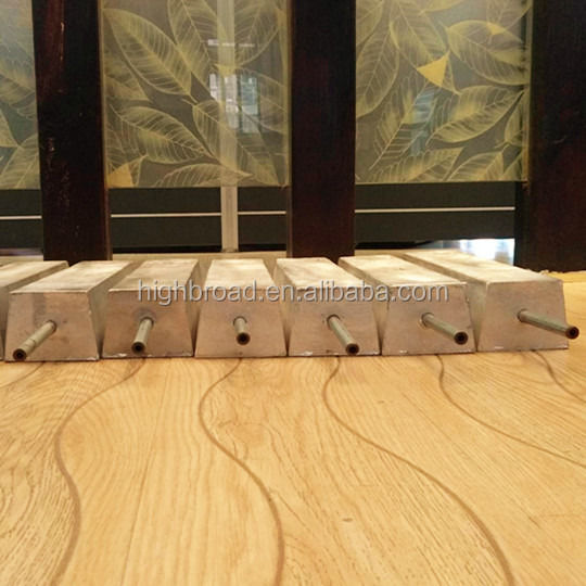 D Trapezoid Şekli ve ISO9001 / ROHS Sertifikasıyla Özel Mevcut Magnezyum Anodu Çelik Yapıların Paslanmasını Önler veya Yavaşlatır