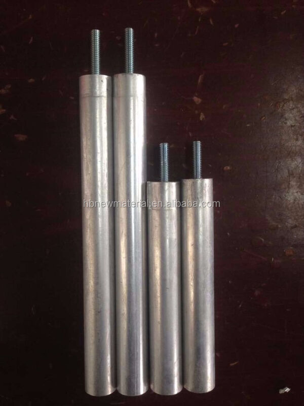Alüminyum çekirdek hafif Magnezyum Anod Çubuk 33 Inch 0.75 Inch Aerospace hassas su sistemleri için çapı
