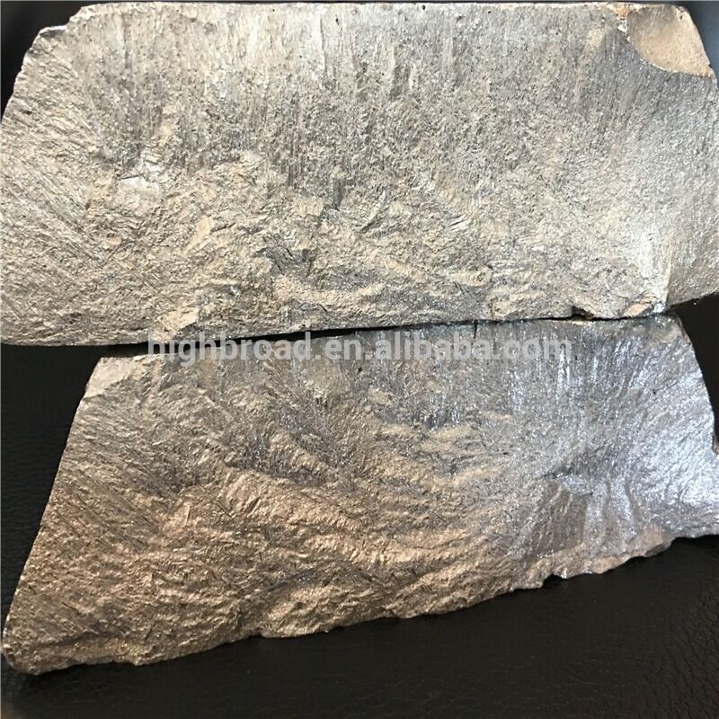 MgLi10 Alaşım Kompozisyonu Magnezyum Alaşımı Ingot Düzensiz Ingot Havacılık Yapı Komponentleri için Tercih Edilen Malzeme