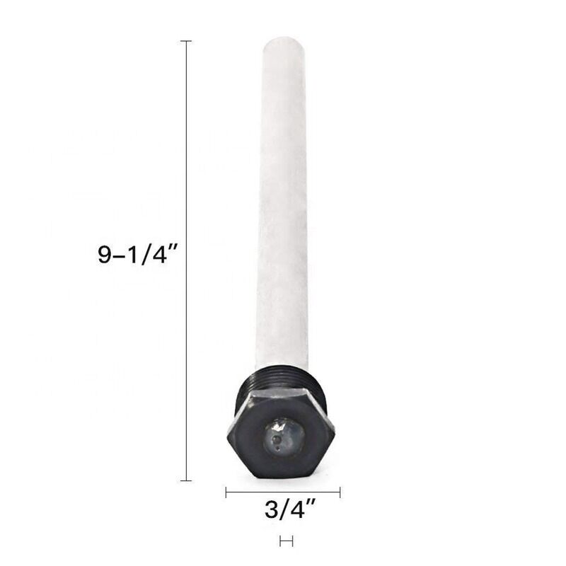 18mm Çapraz 350mm Uzunluk Kompak Kombalı Magnezyum Anot Çubuğu Kullanım Noktası Isıtma Koruması için