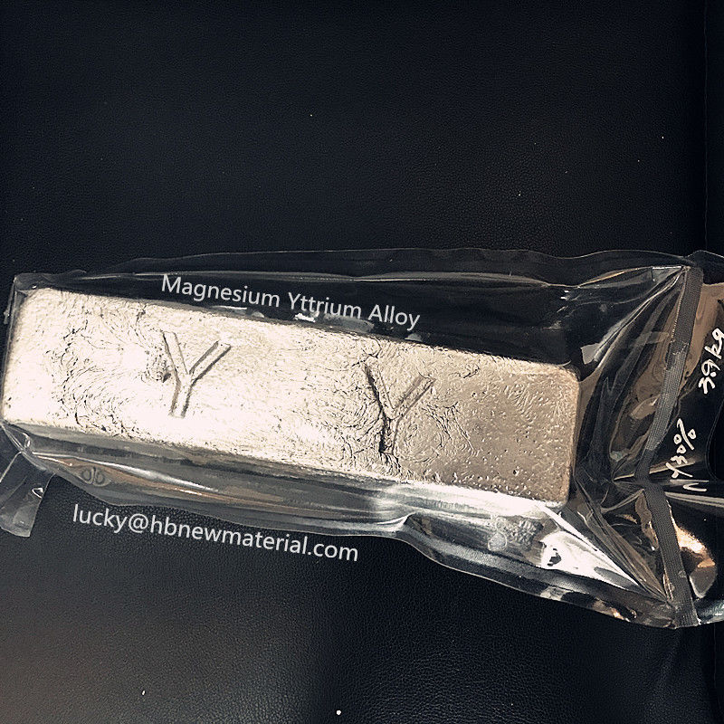 Magnezyum Yttrium MgY30 MgY25 Aerospace Otomotiv Magnezyum döküm için Master Alloy Ingot Gran Refiner